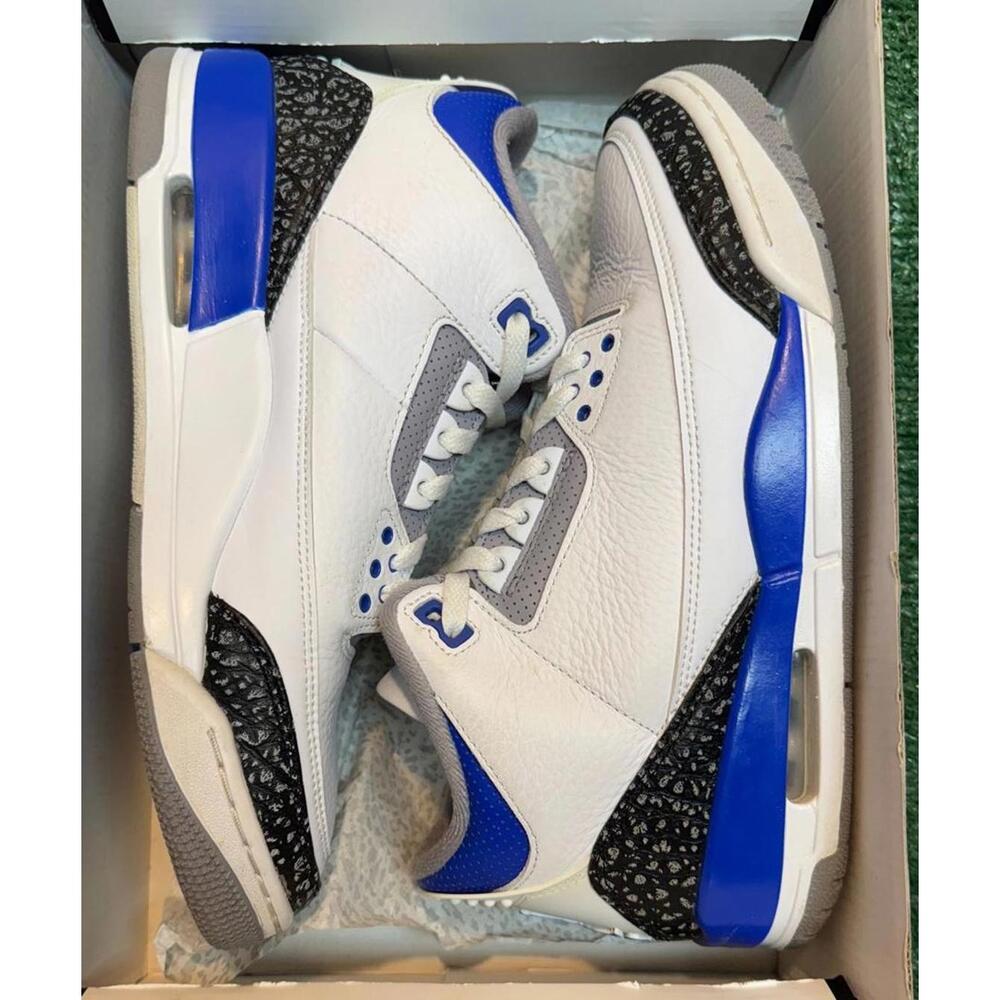 Jordan Retro 3 Racer Blue Size 9